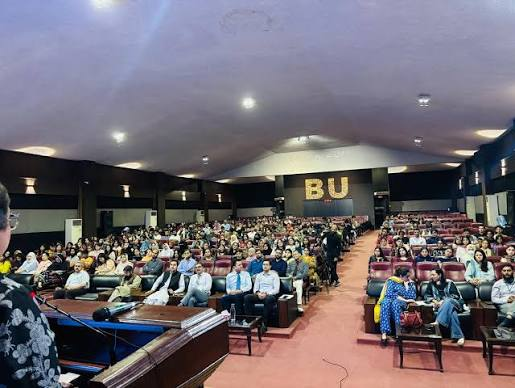 Audience seated in the Bahria University auditorium